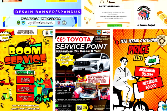 Teaching Factory (TEFA) adalah model pembelajaran yang berbasis produksi atau jasa yang mengacu pada standar dan prosedur industri. Ini menjadi salah satu andalan dari satuan tingkat pendidikan di SMK. (Dok.Hariansumedang.com / Novi/ Teguh)