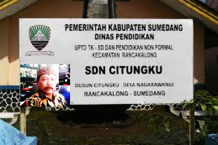 SD Negeri Citungku Kecamatan Rancakalong, di sekolah inilah Adang Sukmansyah kesehariannya selaku kepala sekolah ( Dok.Hariansumedang.com / Tatang Tarmedi )