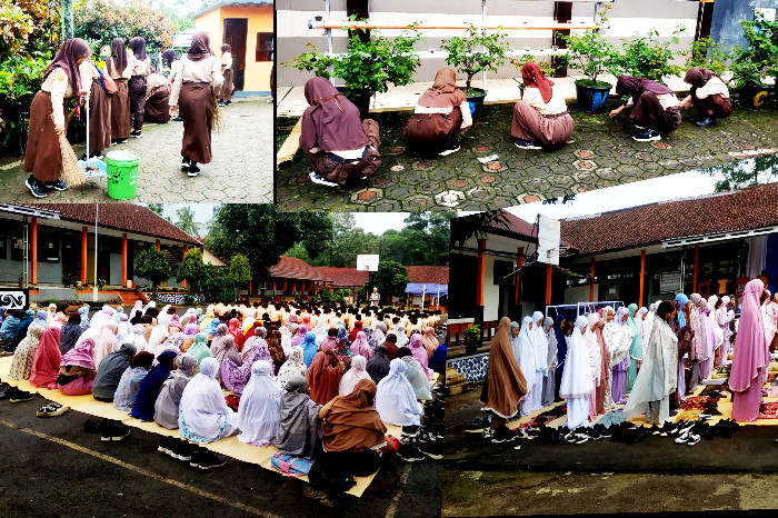Menginjak bulan suci dan selama ramadhan berlangsung, SMP Negeri 2 Conggeang menjalankan proses pembelajaran sesuai anjuran pemerintah. ( Dok.Hariansumedang.com / Novi )