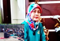 Susilawati, S.Pd., MM., Pd., Kepala SMPN 1 Sukasari, dan Rd. Asep Wahyu, S.Ag, M.Si guru PAI ( Dok.hariansumedang.com / Dody )