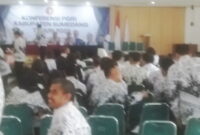 Suasana Konferensi PGRI Sumedang 2025 di Gedung Islamic Center, Rabu 25/06/2025