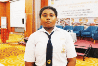 Deviani Kafiar, alumni SMP Negeri 1 Padaido, Kepulauan Pasi, Kabupaten Biak Numfor, Papua salahsatunya yang mendapatkan beasiswa ADEM ( Kemendidasmen )