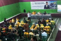 Kegiatan tersebut dihadirisejumlah Kader Golkar dan para pengurus dari empat kecamatan di Davil VI , serta tokoh masyarakat ,tokoh pemuda serta ibu – ibu AL- Hidayah Sukasari. ( Dok.Hariansumedang.com / Dody Nsh )