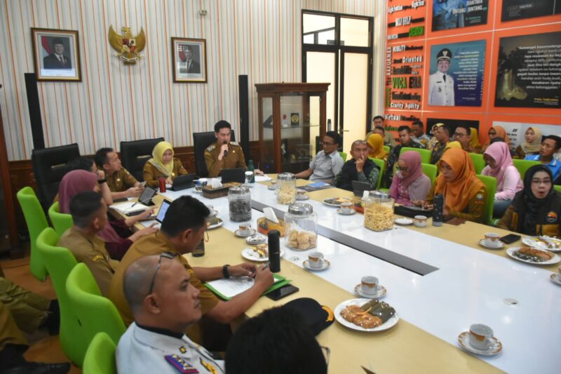 Suasana di Rapat Koordinasi Festival di Ruang Sekda, Selasa (15/7/2025).