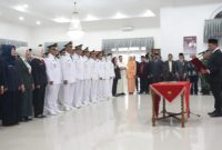 bertempat di Gedung Negara Jum'at (8/8/2025). Bupati Dony Ahmad Munir Lantik pejabat Eselon III ( Siti Kowati )