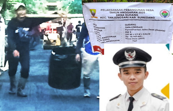 Kades Bangkit berkomitmen untuk terus meningkatkan kualitas infrastruktur desa di wilayah lainnya, terutama pada ruas jalan desa yang kondisinya rusak. ( Dok.Hariansumedang.com / Dody )