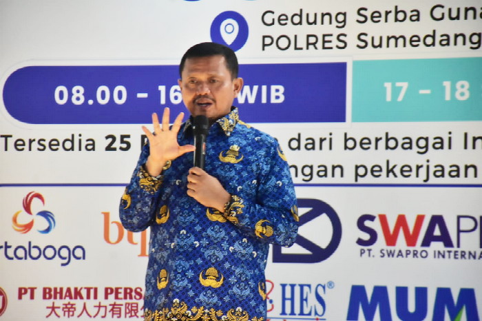 Job Fair tadi kerjasama Pemerintah Daerah Kabupaten Sumedang dengan Polres Sumedang digelar selama dua hari, Selasa-Rabu ( Dok.Hariansumedang.com / Siti )