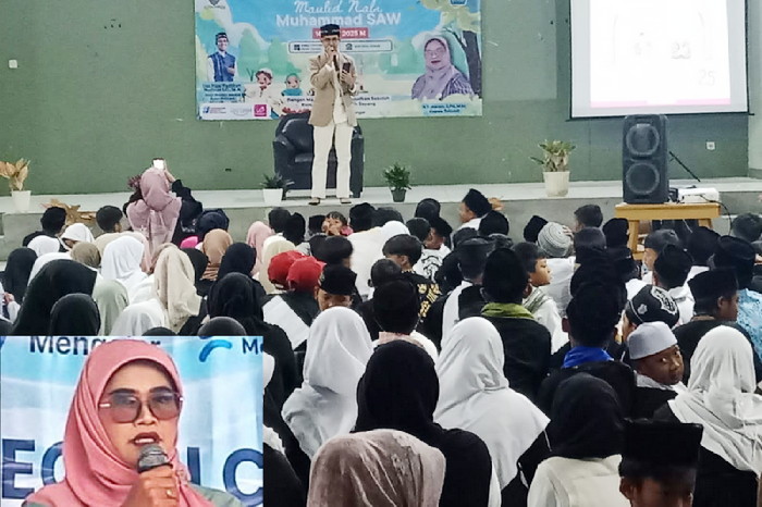 Acara Maulid Nabi Muhammad di SD Negeri Cileles Jatinangor ( Dok.Hariansunedang.com / Tatang Tarmedi )