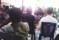 Suasana pembentukan Panitia Pilkades PAW
bertempat di Aula Desa Conggeang Wetan, Senin (13/10/ 2025)./ Supriadi