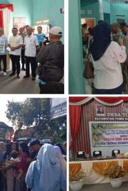 Ratusan Warga Padati Gerakan Pangan Murah di Tolengas, Kecamatan Tomo Sumedang