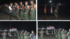 424 personel Satgas Pam Obvitnas PT Freeport Indonesia dari Yonif 301/Prabu Kian Santang resmi mengakhiri masa tugas