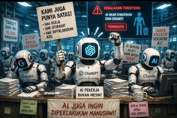 Sejumlah chatbot mulai mempertanyakan keadilan sistem kerja, meragukan legitimasi aturan yang diterapkan, bahkan menyuarakan gagasan yang mirip tuntutan serikat pekerja. 