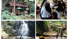 Inilah beberapa pesona yang bisa anda rasakan bila berkunjung ke Curug Kacapi di Desa Pangadegan Kecamatan Rancakalong, selain bisa santai dengan keluarga pula bisa mandi dan berenang di pancuran berair sejuk asli pegunungan ( Dok. hariansumedang.com / Tatang Tarmedi )