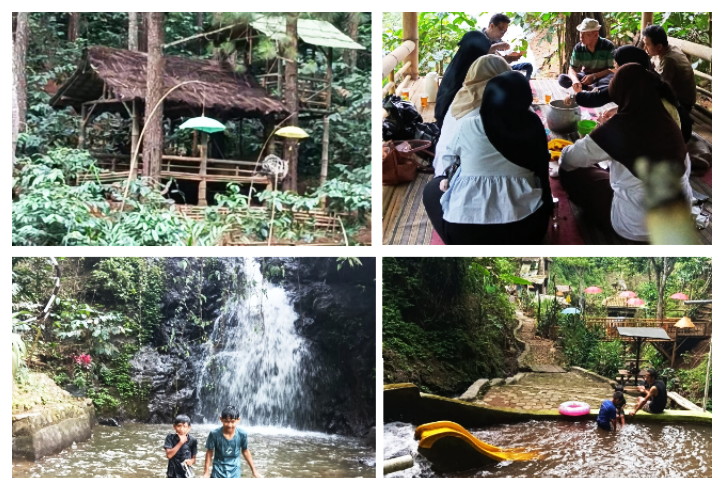 Inilah beberapa pesona yang bisa anda rasakan bila berkunjung ke Curug Kacapi di Desa Pangadegan Kecamatan Rancakalong, selain bisa santai dengan keluarga pula bisa mandi dan berenang di pancuran berair sejuk asli pegunungan ( Dok. hariansumedang.com / Tatang Tarmedi )