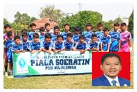 PSSI Majalengka menggelar Piala Suratin Piala Soeratin ( Majalengka Premier League ) untuk kelompok U-13 dan U-15 yang diikuti 11 klub  di  lapangan sepak bola Pakuwom Desa Karangsambung Kecamatan Kadipaten Majalengka ( Dok. Hariansumedang.com / Abdul Haris Nasution ) 