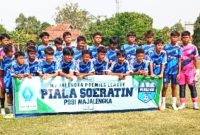 PSSI Majalengka menggelar Piala Suratin Piala Soeratin ( Majalengka Premier League ) untuk kelompok U-13 dan U-15 yang diikuti 11 klub  di  lapangan sepak bola Pakuwom Desa Karangsambung Kecamatan Kadipaten Majalengka ( Dok. Hariansumedang.com / Abdul Haris Nasution ) 
