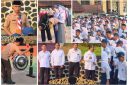 Beberapa dokumentasi acara MPLS hari pertama di SMAN Jatinunggal yang sederhana namun bermakna ( Dok. Harian Sumedang / Tatang )