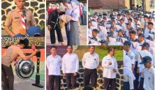 Beberapa dokumentasi acara MPLS hari pertama di SMAN Jatinunggal yang sederhana namun bermakna ( Dok. Harian Sumedang / Tatang )
