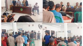 Dalam sambutannya, Kepala Desa Babakan, Komarudin, S.Pd.I., S.H., menegaskan komitmen pemerintah desa dalam menerapkan asas keterbukaan publik pada setiap tata kelola aset desa. ( Dok. Harian Sumedang / Abdul Haris )