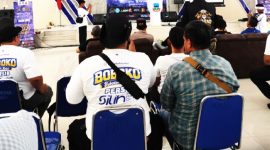 Berlangsung khidmat di Gedung Pemuda Kabupaten Garut yang berlokasi di Kompleks Kerkof, Garut, pengurus Boboko Distrik Garut dikukuhkan ( Dok  hariansumedang com / Jatnika )