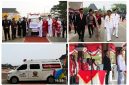 Seremoni penyerahan bantuan dilaksanakan bertepatan dengan peringatan HUT ke-81 Kemerdekaan Republik Indonesia, Senin (17/8), bertempat di PPS, Jalan Prabu Gajah Agung No. 9, Sumedang