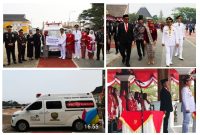 Seremoni penyerahan bantuan dilaksanakan bertepatan dengan peringatan HUT ke-81 Kemerdekaan Republik Indonesia, Senin (17/8), bertempat di PPS, Jalan Prabu Gajah Agung No. 9, Sumedang