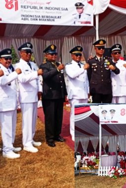 Upacara Peringatan HUT RI ke-81 di Ujungjaya Berlangsung Khidmat dan Penuh Semangat Kebersamaan