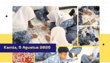 Salah satu status WA-nya yang masih tayang hingga 7 Agustus 2026 memperlihatkan para siswa mengenakan seragam batik sekolah/seragam khas Jawa Barat sedang melakukan berbagai aktivitas permainan interaktif bersama di lantai kelas, seperti: Menyusun Puzzle: Beberapa siswa terlihat bekerja sama memilah dan menyusun potongan-potongan puzzle. Permainan Papan & Edukatif: Terlihat aktivitas bermain papan (board game) serta permainan kebersamaan lainnya untuk melatih kerja sama tim, kesabaran, dan ketangkasan.

