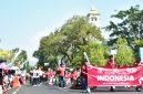 Kreativitas warga yang kental dengan nuansa budaya lokal sukses menyedot perhatian dan memberikan hiburan segar bagi masyarakat yang hadir ( Dok.Harian Sumedang / Siti Kowati )