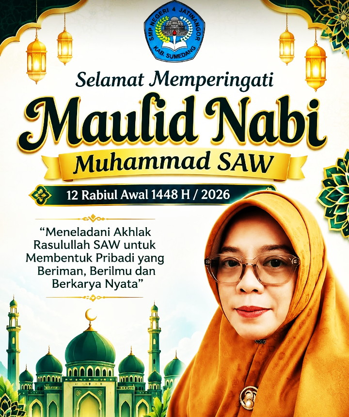 Kepala SMPN 4 Jatinangor, Dr. Hj. Cucu Suhartini, M.Hum., menegaskan pentingnya menjaga hakikat peringatan ini agar tidak sekadar menjadi agenda seremonial tahunan semata ( Dok. Harian Sumedang / istimewa )