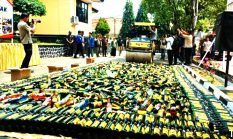 Polres Majalengka Kembali Musnahkan 5.195 Botol Miras, Wujudkan Majalengka Zero Miras.