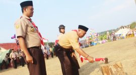 Camat Surian, Ahmad Aradea, S.Pd., membuka jambore ( istimewa )