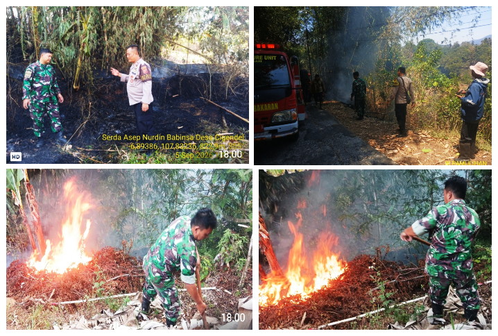 Api berhasil dipadamkan sejam kemudian berkat kesigapan tim gabungan Damkar Tanjungsari, Babinsa, Bhabinkamtibmas, dan warga setempat.