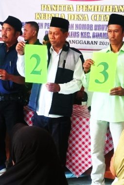 Penetapan Nomor Urut Pilkades Citaleus Kecamatan Buahdua: Tiga Putra Terbaik Siap Berlaga