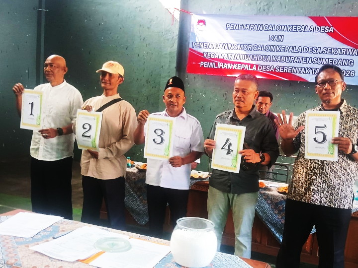 Lima kontestan yang berlaga dalam kontestasi ini adalah Ade Mulyadi (nomor urut 1), Sigit (nomor urut 2), H. Ade Nanan/incumbent (nomor urut 3), Wahyudin (nomor urut 4), dan Ade Harto (nomor urut 5).