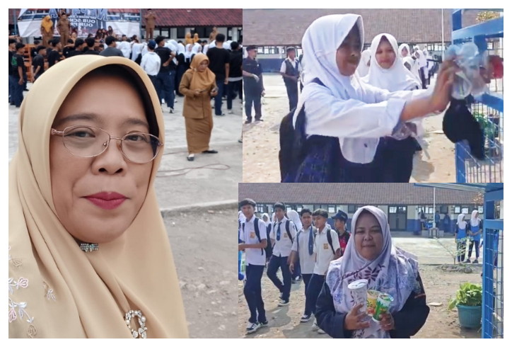 Lewat kepemimpinan inovatif Dr.Hj. Cucu Suhartini, M.Hum,  SMPN 4 Jatinangor menghadirkan program “Toilet Bersih, Toilet Harum” 