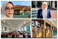 Dr. Hj. Cucu Suhartini, M.Hum, Plt Kepala SMPN 3 Jatinangor ( paling kiri atas ), Mutiara Fadhila Firdana, Wakasek Kurikulum yang sekarang lagi melanjutkan S2 di jurusan Biologj Fakuktas MIPA UNPAD dengan beasiswa ( atas paling kanan )