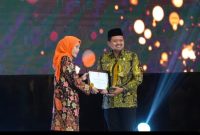 Apresiasi ini diberikan atas komitmen Pemerintah Kabupaten Sumedang dalam memperkuat ekosistem zakat. ( Dok. Harian Sumedang / Siti Kowati )